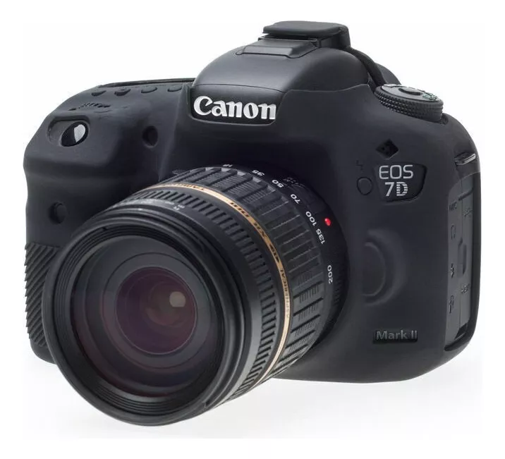 FUNDA SILICONA PARA CANON 7D MARK II COLOR NEGRO - 1