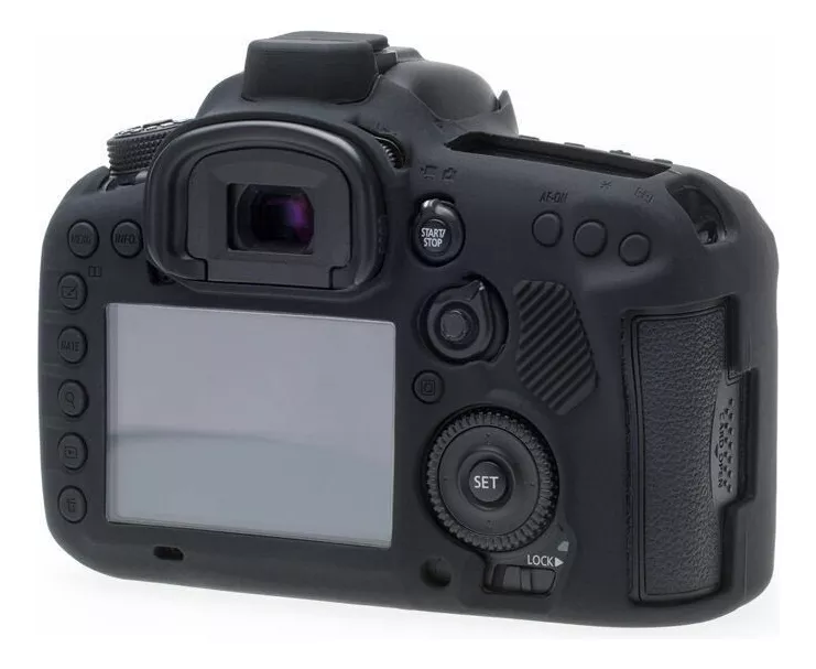 FUNDA SILICONA PARA CANON 7D MARK II COLOR NEGRO - 4