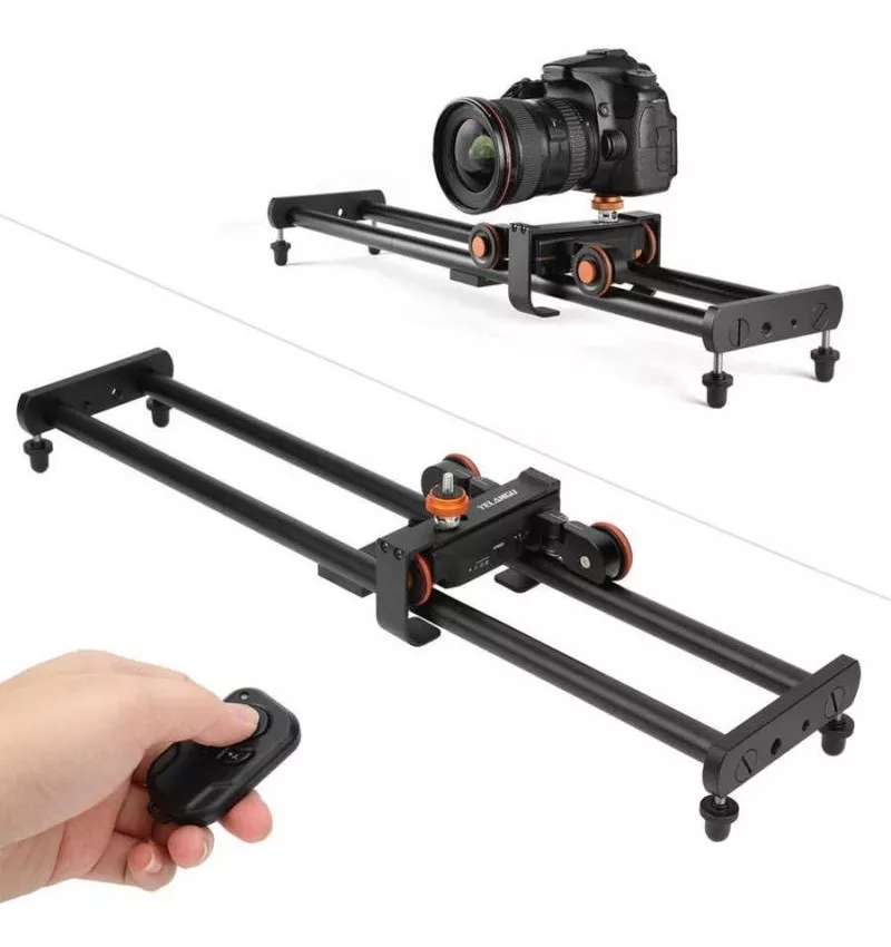 DOLLY SLIDER ELÉCTRICO 60CMS + CONTROL REMOTO DELANGU L4X-BE - 1