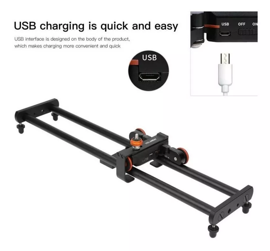 DOLLY SLIDER ELÉCTRICO 60CMS + CONTROL REMOTO DELANGU L4X-BE - 4
