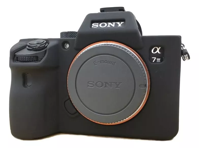 FUNDA SILICONA PARA SONY A7III COLOR NEGRO - 1
