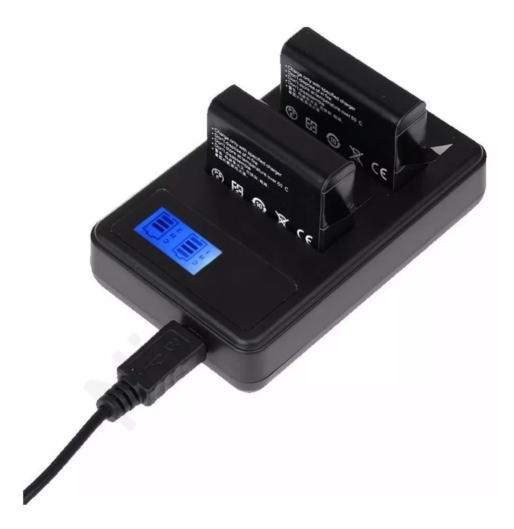 CARGADOR DOBLE LC-E8 CANON T2I T3I T4I T5I - 1