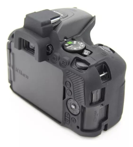 FUNDA SILICONA PARA NIKON D5500 D5600 COLOR NEGRO - 2