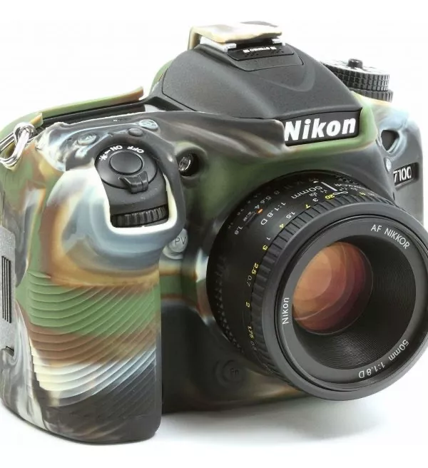 FUNDA SILICONA PARA NIKON D7100 D7200 COLOR MILITAR - 2