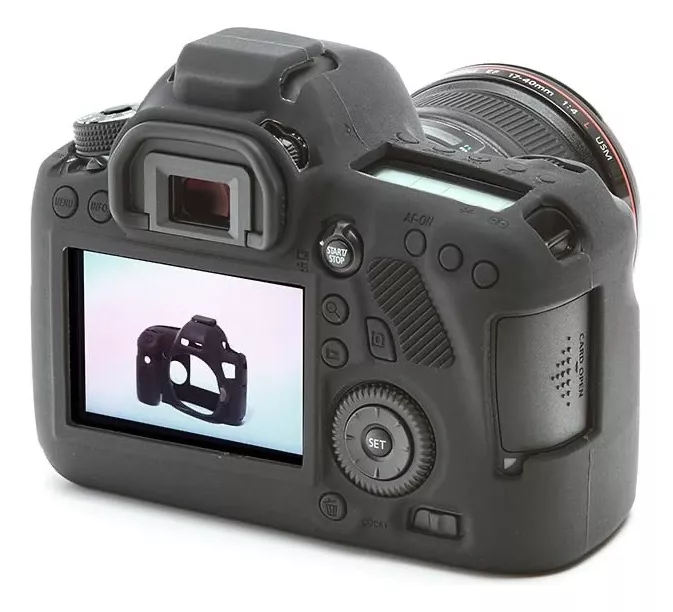 FUNDA SILICONA PARA CANON 6D COLOR NEGRO - 3