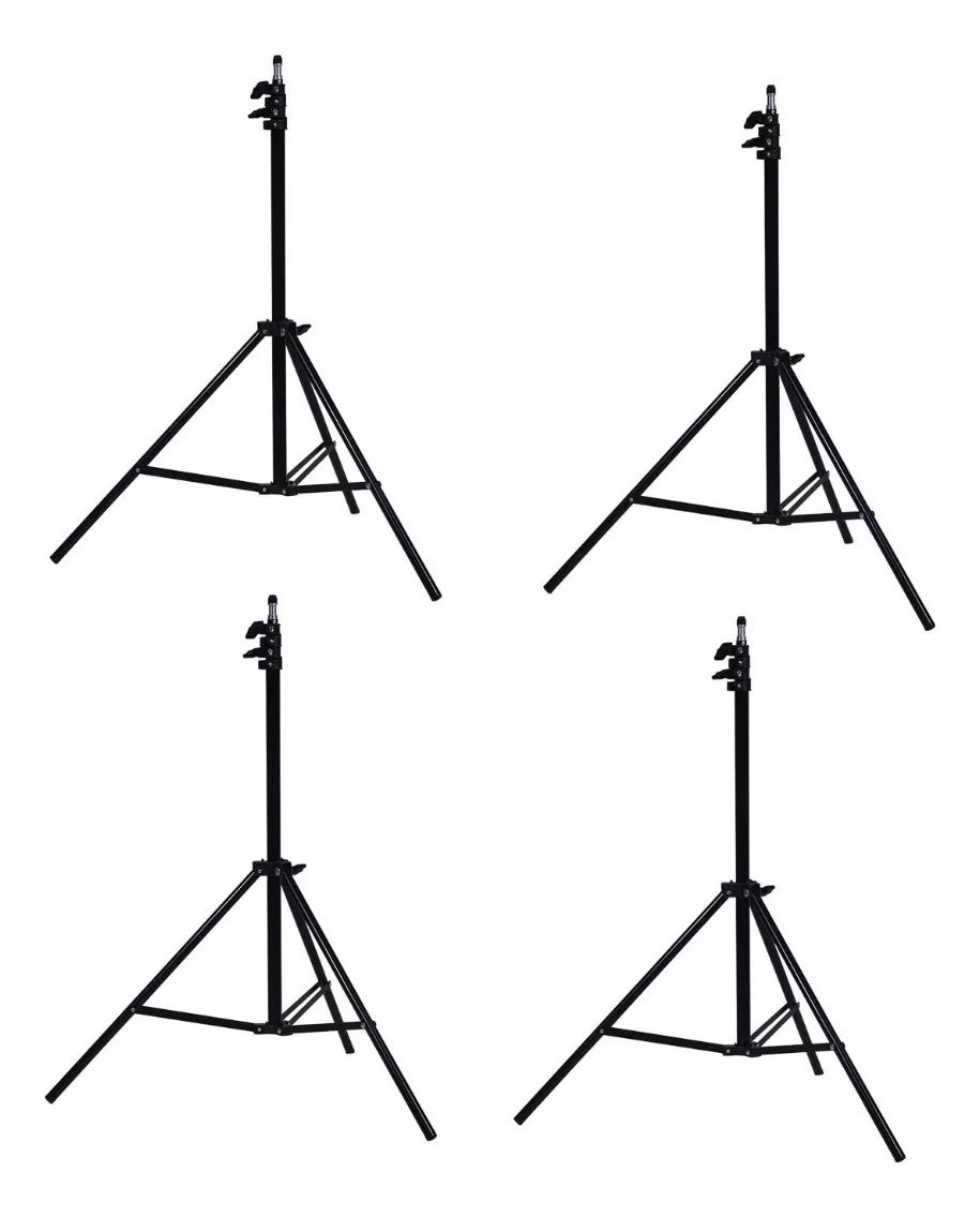 4 ATRILES STAND PARA ESTUDIO FOTOGRÁFICO TRÍPODE 2 METROS - 1