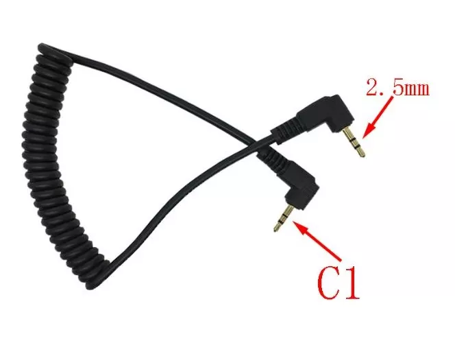 CABLE C1 DISPARADOR REMOTO CONECTOR DE 2,5MM PARA CANON - 1