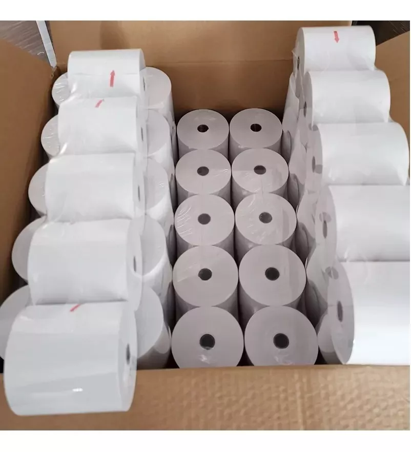 10 ROLLOS TERMICO 80X80 MM 50METROS FACTURA INMEDIATA - 4