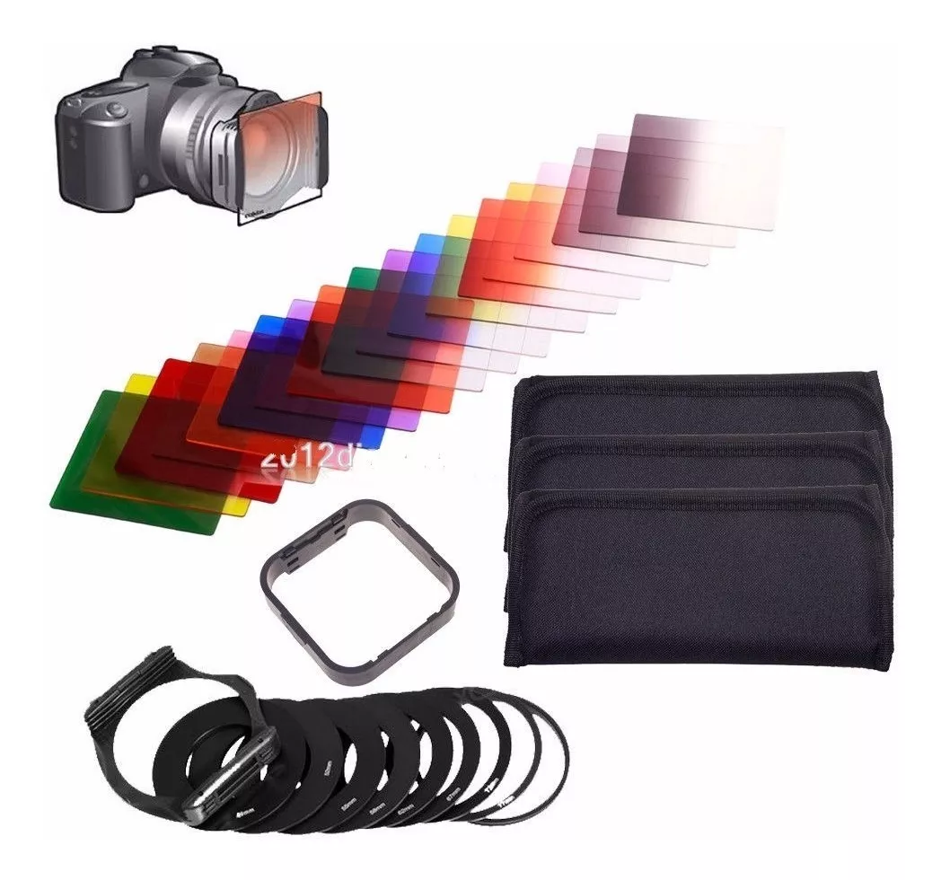 KIT FILTROS TIPO COKIN ND  DENSIDAD NEUTRA Y COLORES - 1