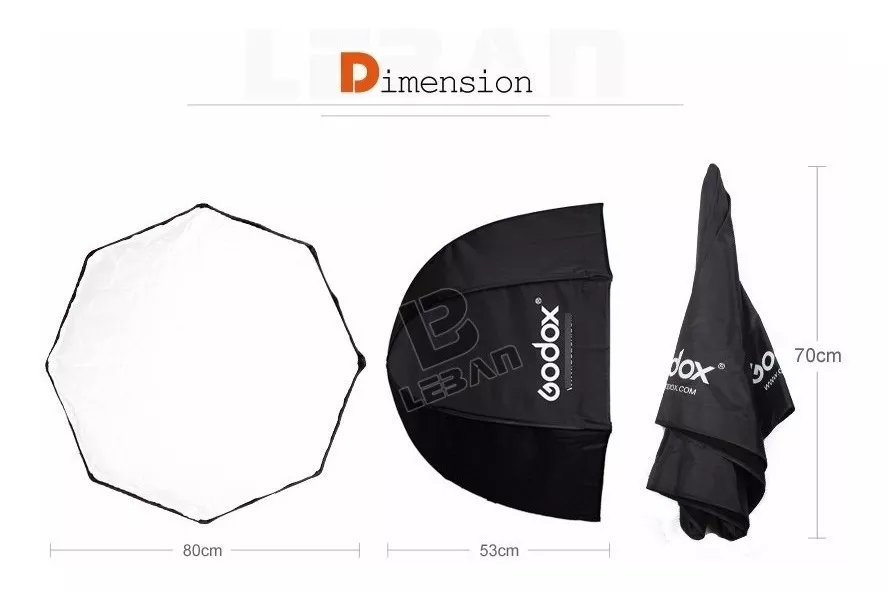 OCTABOX GODOX 80CMS + ATRIL+ SWIVEL + ENVÍO GRATIS - 2