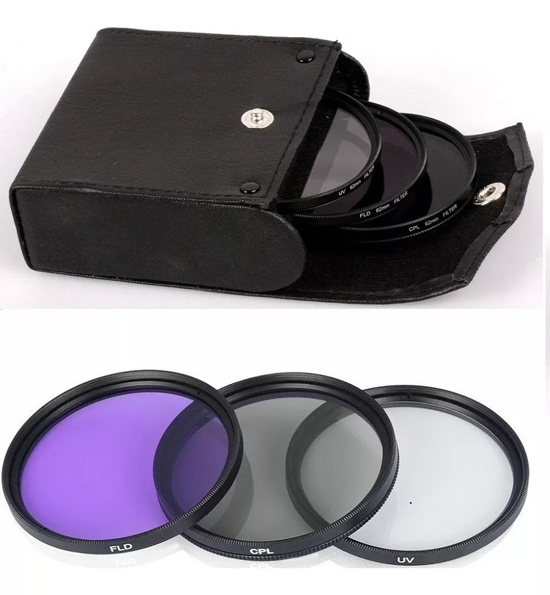 FILTRO 52MM KIT UV CPL FLD + ESTUCHE LENTE 18-55 - 1