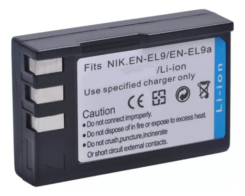 2 BATERÍA ENEL9 EN-EL9A + CARGADOR DOBLE MH-23 ALTERNA NIKON - 2