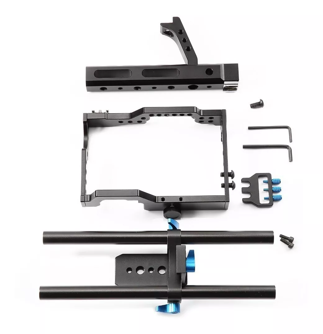 JAULA CAGE MATTE BOX PARA SONY A7 A7II A7III A6000 A6500 ETC - 4