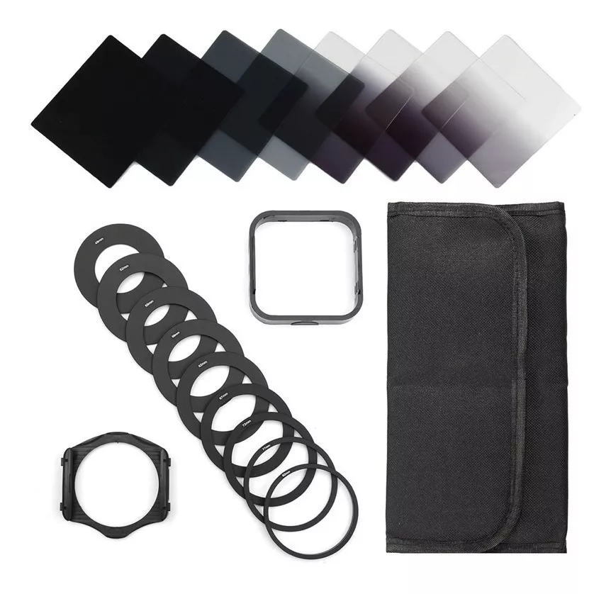 KIT FILTROS TIPO COKIN ND + ADAPTADORES  NIKON CANON SONY - 2