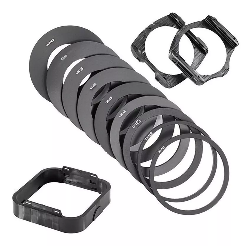 KIT FILTROS TIPO COKIN ND + ADAPTADORES  NIKON CANON SONY - 4