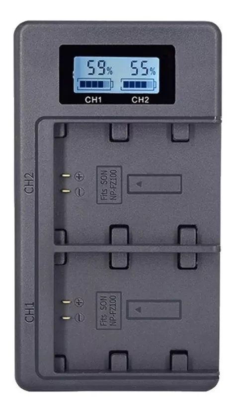 CARGADOR DOBLE BC-QZ1 ALTERNAT BATERÍA NP-FZ100 SONY A7III - 1
