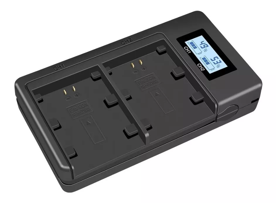 CARGADOR DOBLE BC-QZ1 ALTERNAT BATERÍA NP-FZ100 SONY A7III - 2