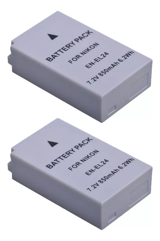 2 BATERÍAS EN-EL24 ALTERNATIVA NIKON - 1