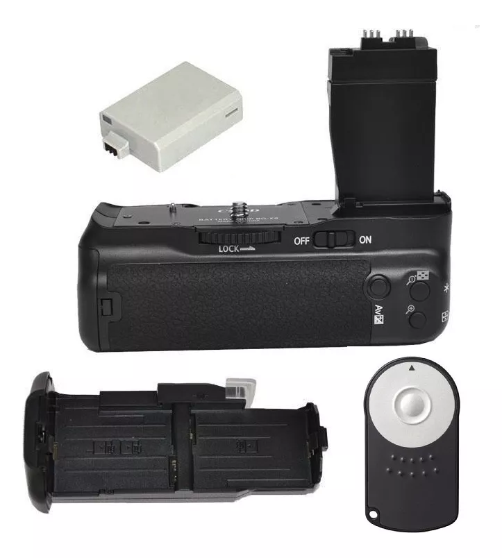 GRIP CANON T2I T3I T4I T5I + CONTROL REMOTO + BATERÍA ALTERN - 1