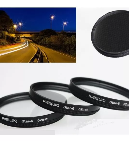 KIT FILTROS ESTRELLA 77MM 4, 6 & 8 PUNTAS + ESTUCHE - 2