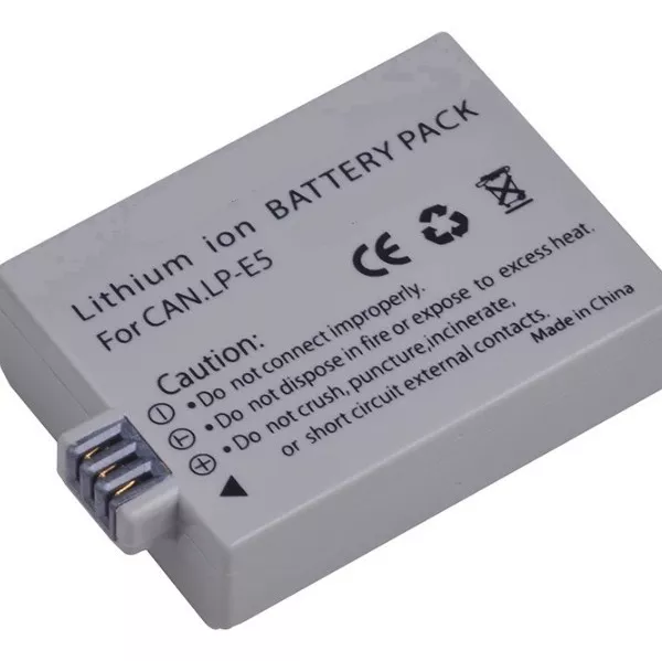 KIT 4 BATERÍAS LP-E5 + CARGADOR DOBLE LC-E5 ALTERNATIVO CANO - 3