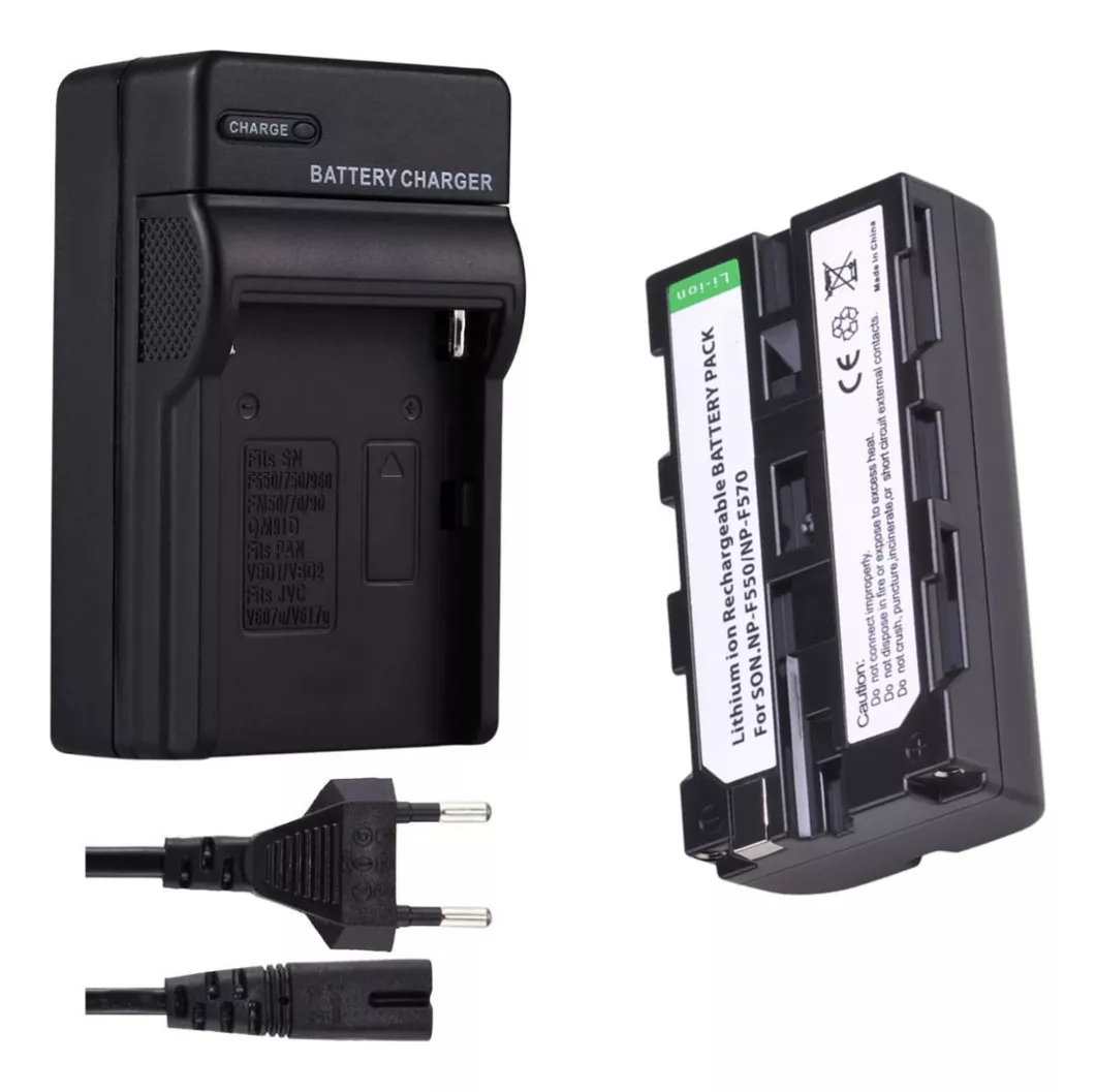 BATERÍA NP-F550 NP-F570 + CARGADOR BC-VM10 ALTERNATIVA - 1