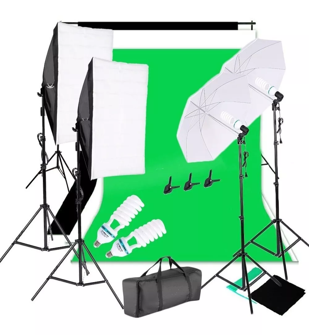 KIT ESTUDIO FOTOGRÁFICO ENVÍO GRATIS DISPONIBILIDAD INMEDIA - 1