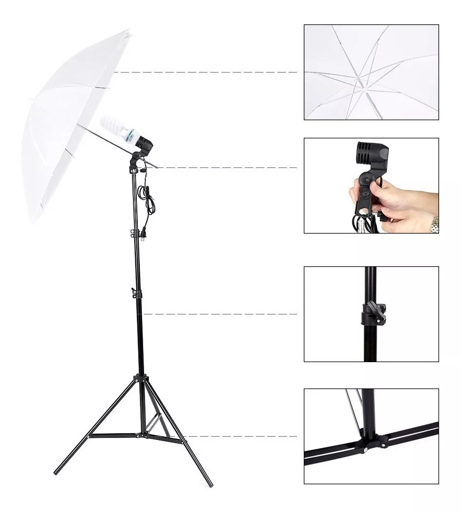 KIT ESTUDIO FOTOGRÁFICO ENVÍO GRATIS DISPONIBILIDAD INMEDIA - 3