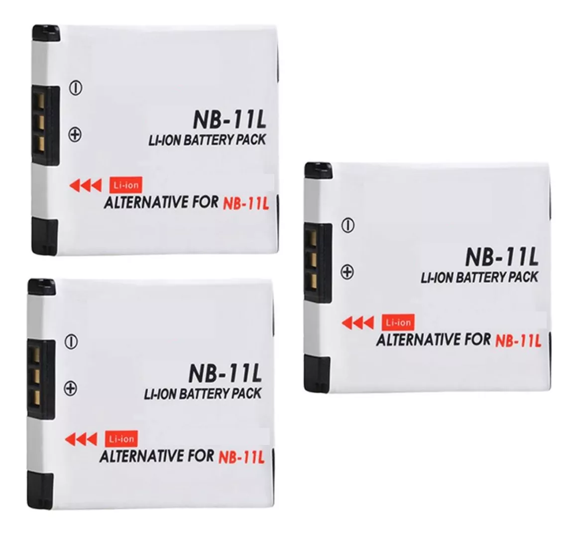3 BATERÍA NB-11L NB11L ALTERNATIVA CANON - 1