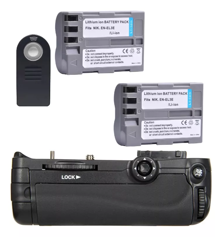 BATTERY GRIP NIKON D300 D300S D700 + 2 BATERÍA + CONTROL REM - 1