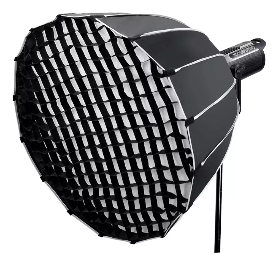 SOFTBOX PARABOLICO TRIOPO 120CM KP2-120 + GRILLA BOWENS - 1