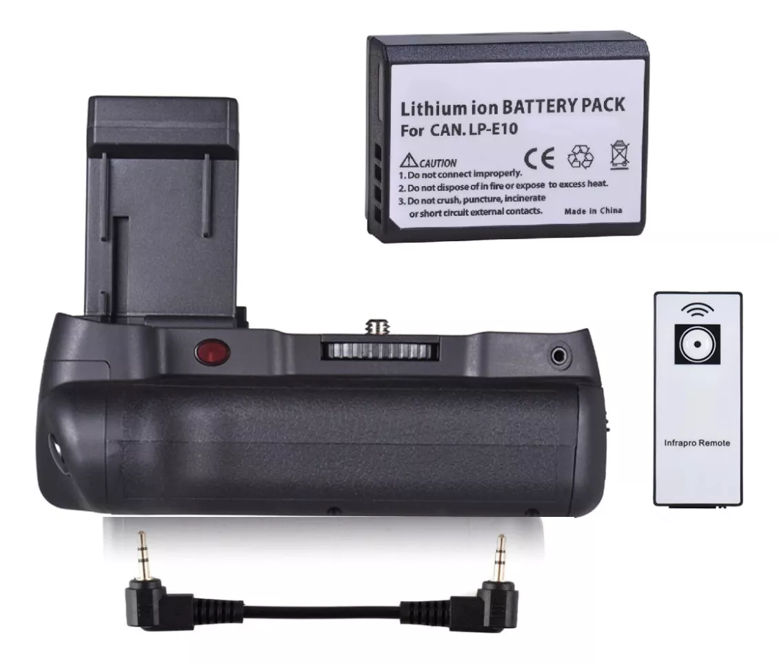 BATERÍA GRIP CANON T3 T5 T6 T7 + CONTROL + BATERÍA ALTERNATI - 1