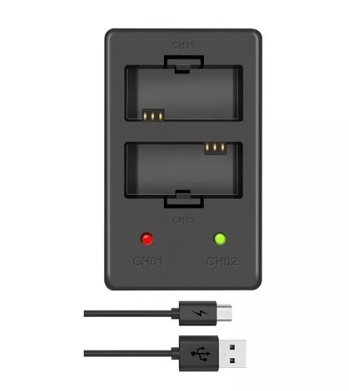 KIT 2 BATERÍAS + CARGADOR GOPRO 9 10 11 ALTERNATIVO - 2