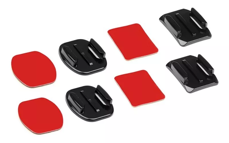 KIT 8 UNIDADES ADHESIVOS PARA GOPRO 3 4 5 6 7 CURVOS PLANOS - 1