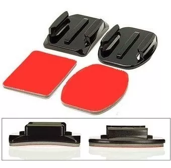 KIT 8 UNIDADES ADHESIVOS PARA GOPRO 3 4 5 6 7 CURVOS PLANOS - 3