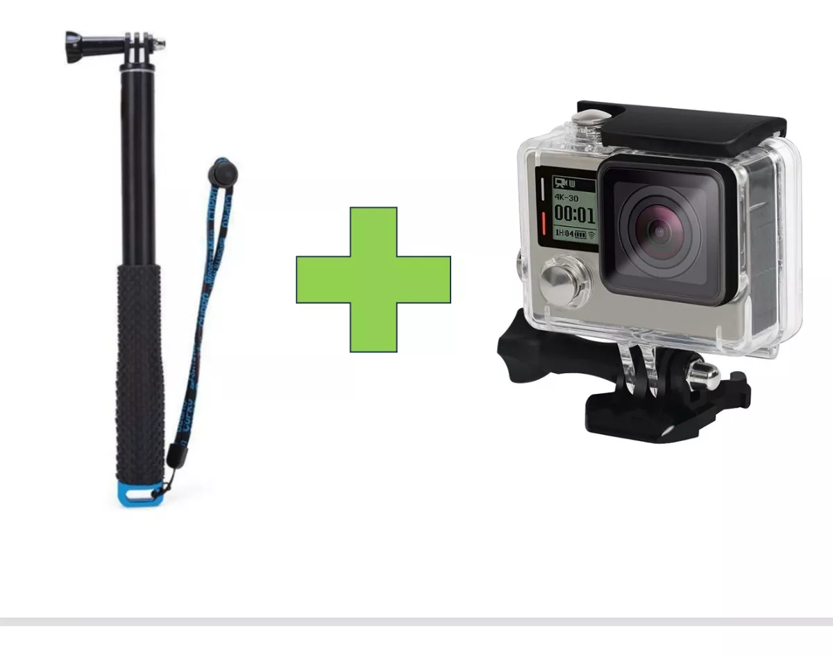 KIT MONÓPODO + CARCASA PARA GOPRO 3 & 4 - 1