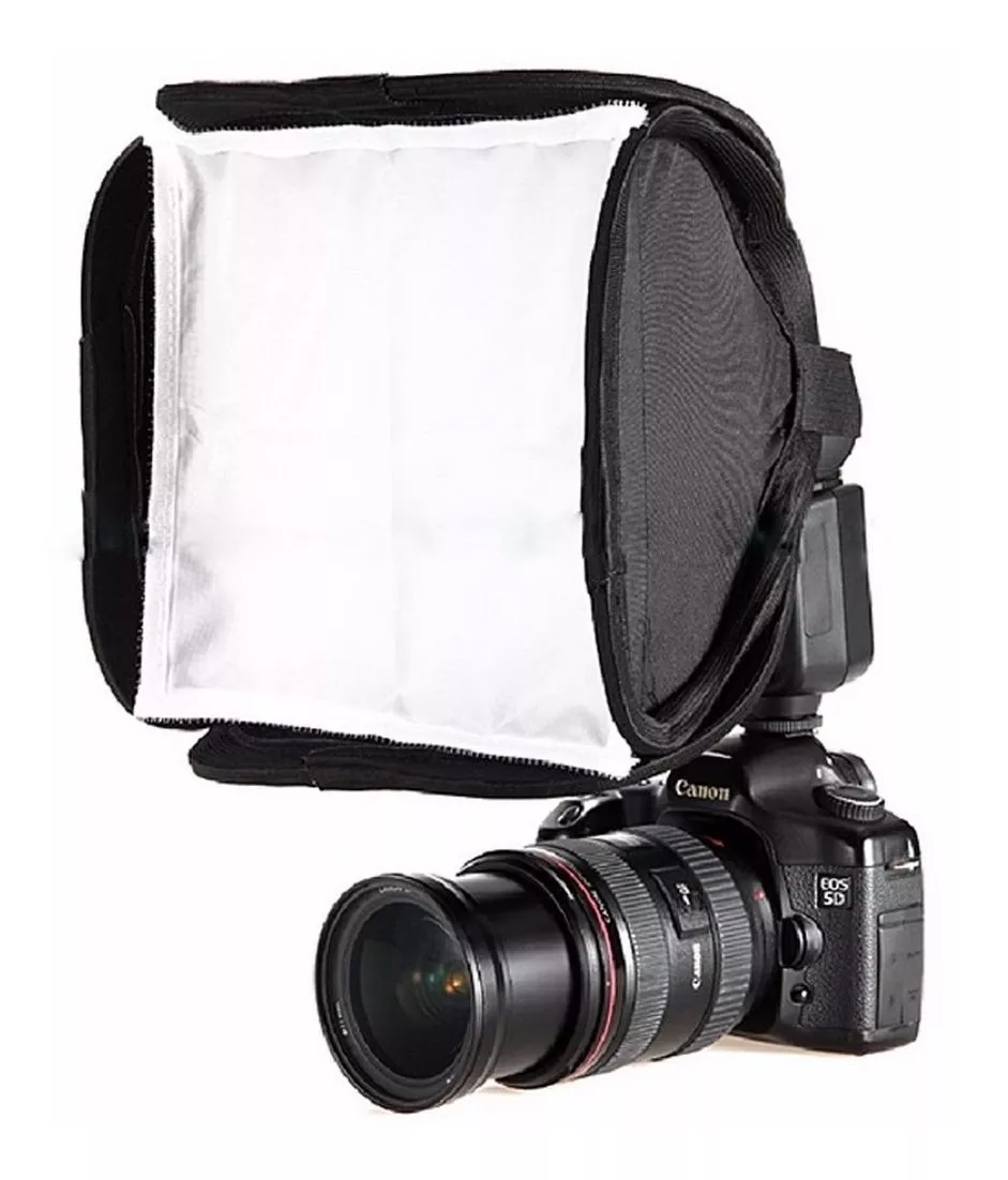 DIFUSOR SOFTBOX 23X23 CMS FLASH NIKON CANON SONY - 1