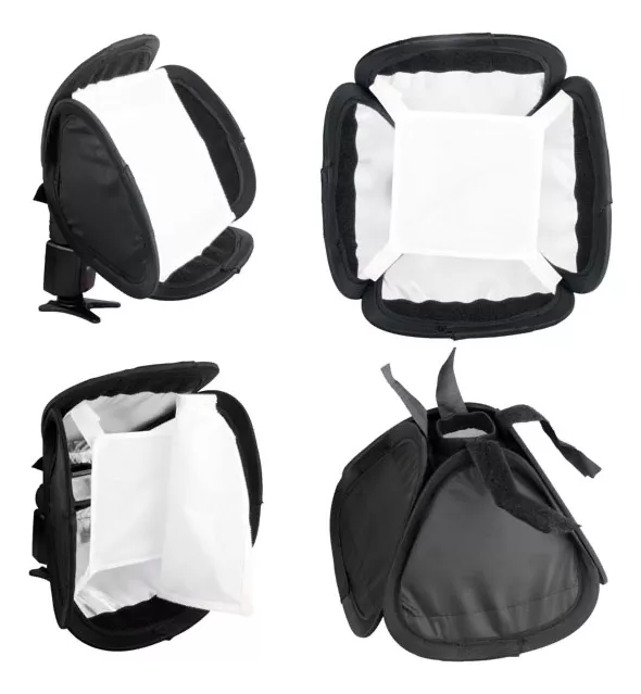 DIFUSOR SOFTBOX 23X23 CMS FLASH NIKON CANON SONY - 2