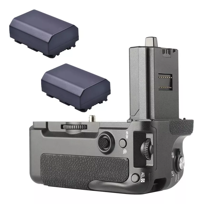 BATTERY GRIP SONY A7IV A7RIV A9II ALTENATIVO + 2 BATERÍAS - 1