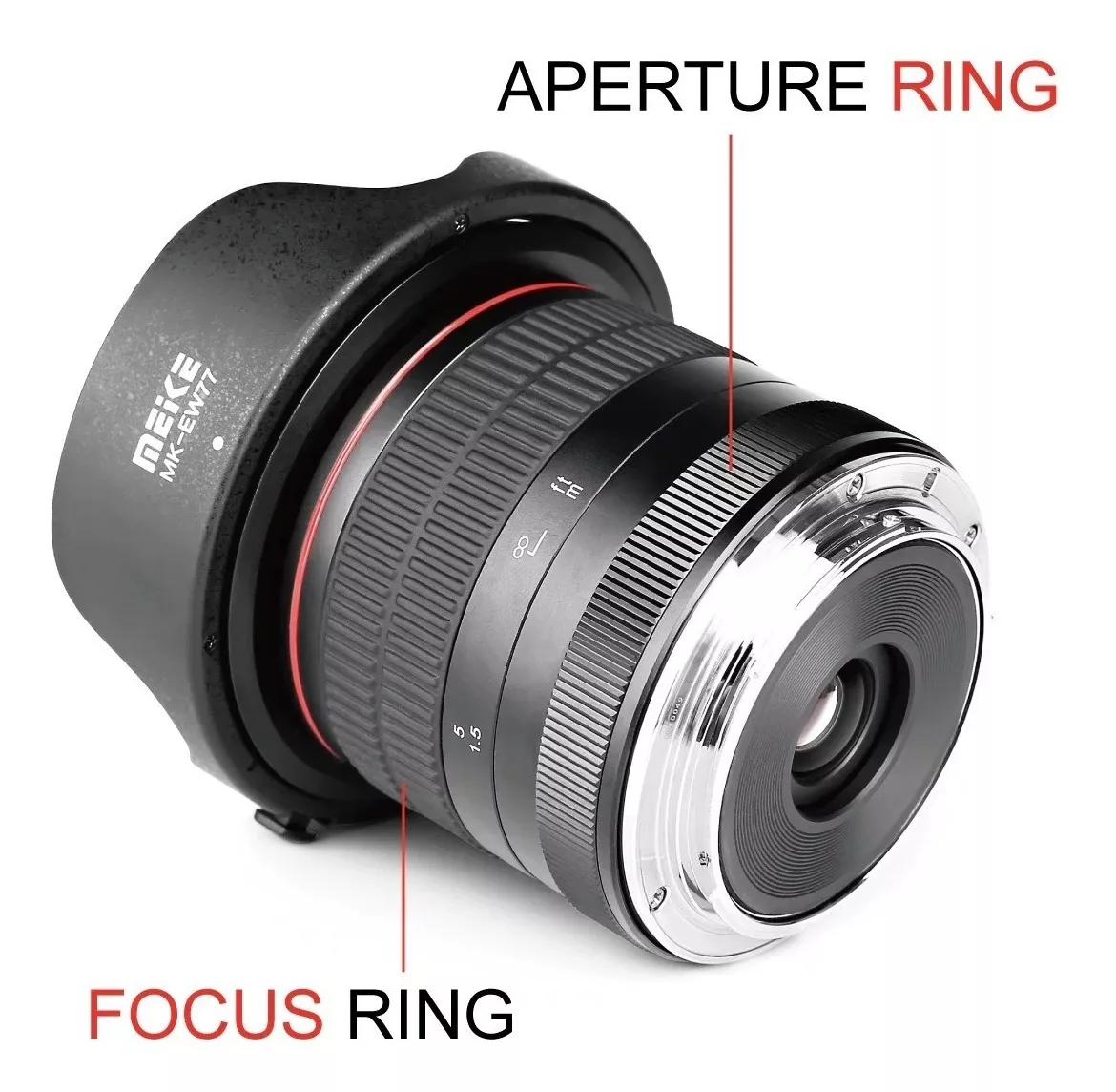 LENTE GRAN ANGULAR MEIKE 8MM F3.5 PARA CANON OJO PEZ APS-C - 3