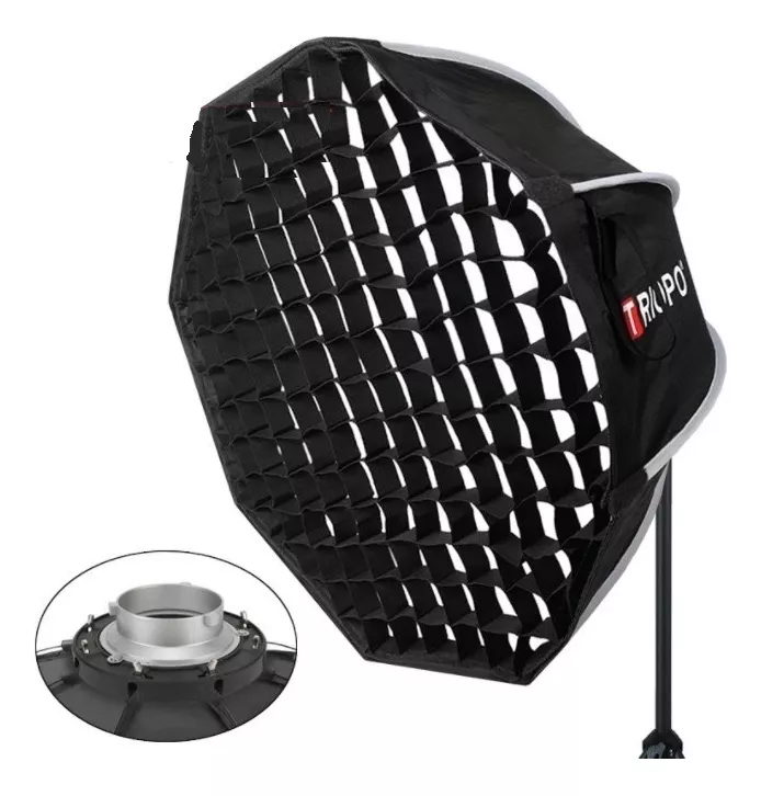 SOFTBOX TRIOPO 65CM MONTURA BOWENS CON GRILLA - 1