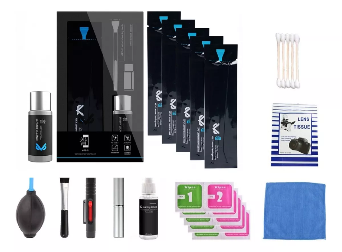 KIT LIMPIEZA SENSOR APS-C MARCA VSGO + KIT LIMPIEZA EXTERIOR - 1
