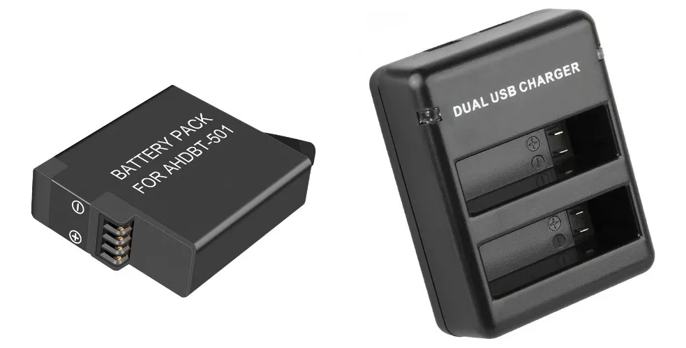 KIT CARGADOR + BATERÍA GOPRO 5, 6 & 7 ALTERNATIVA - 1