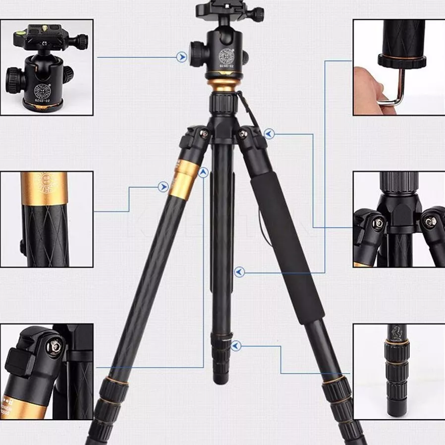 TRÍPODE MONOPODE PROFESIONAL Q999 NIKON CANON +ENVÍO GRATIS - 2