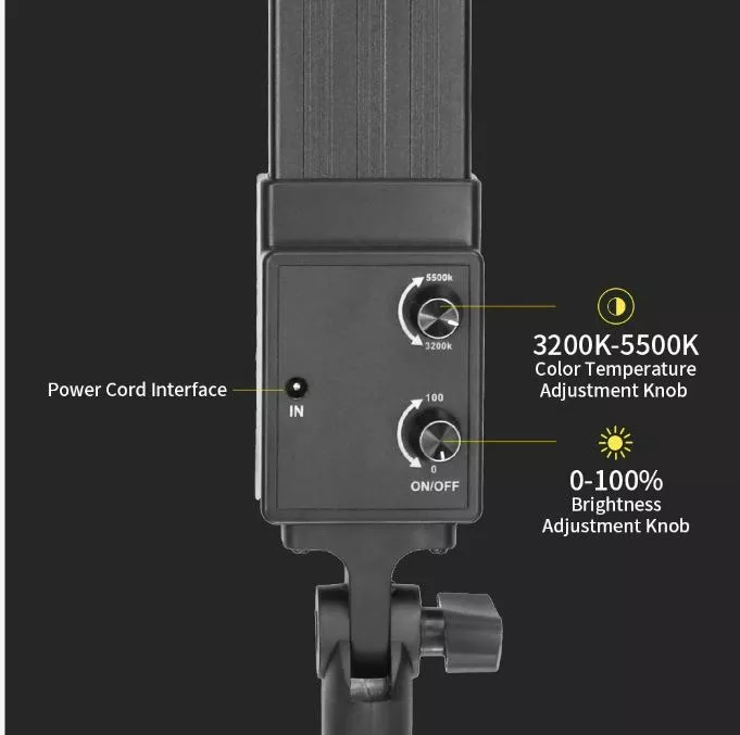 KIT FOCO LED 60CM LUZ CÁLIDA Y FRÍA - 3