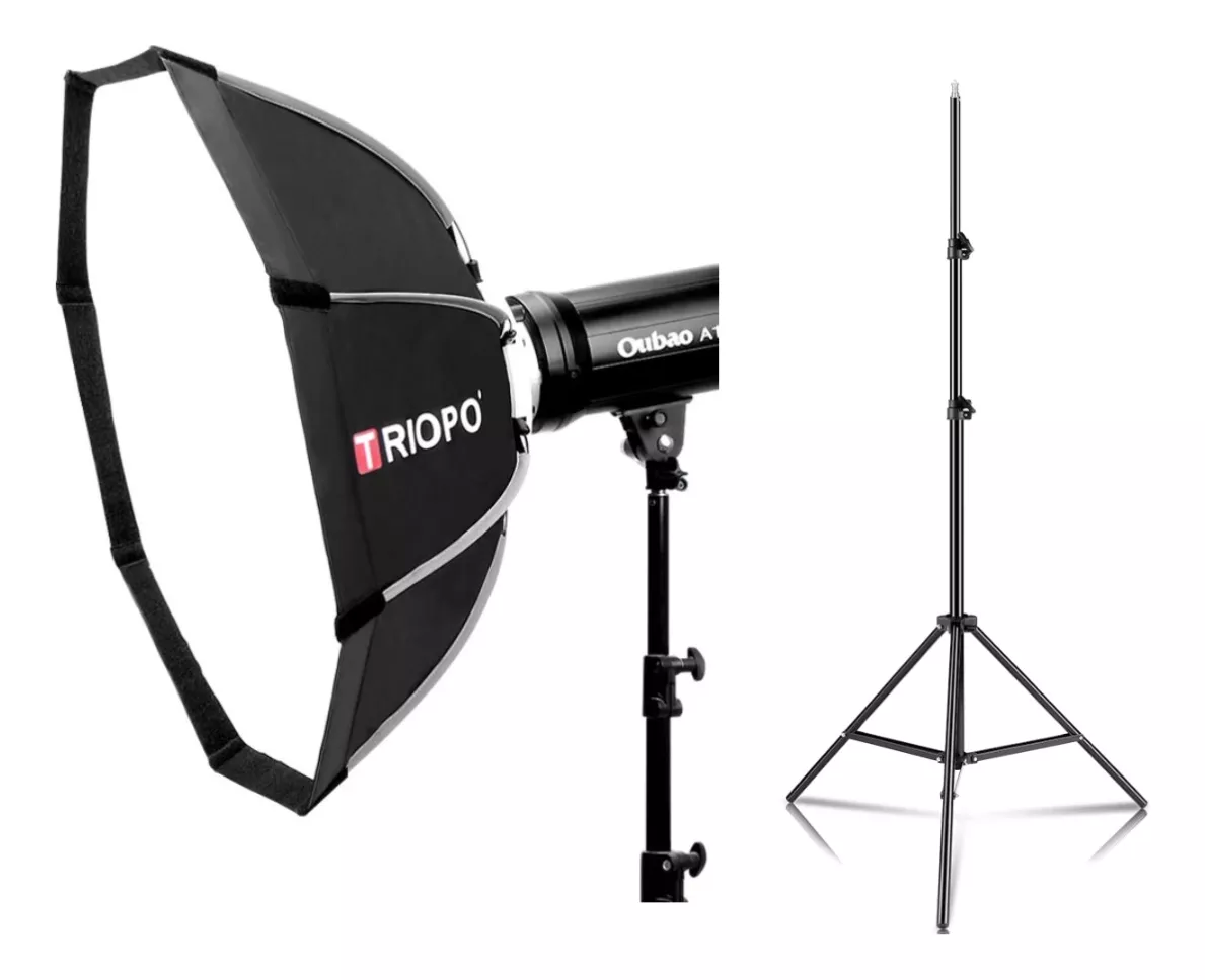 SOFTBOX OCTAGONAL TRIOPO 55CM BOWENS K2-55 + ATRIL - 1