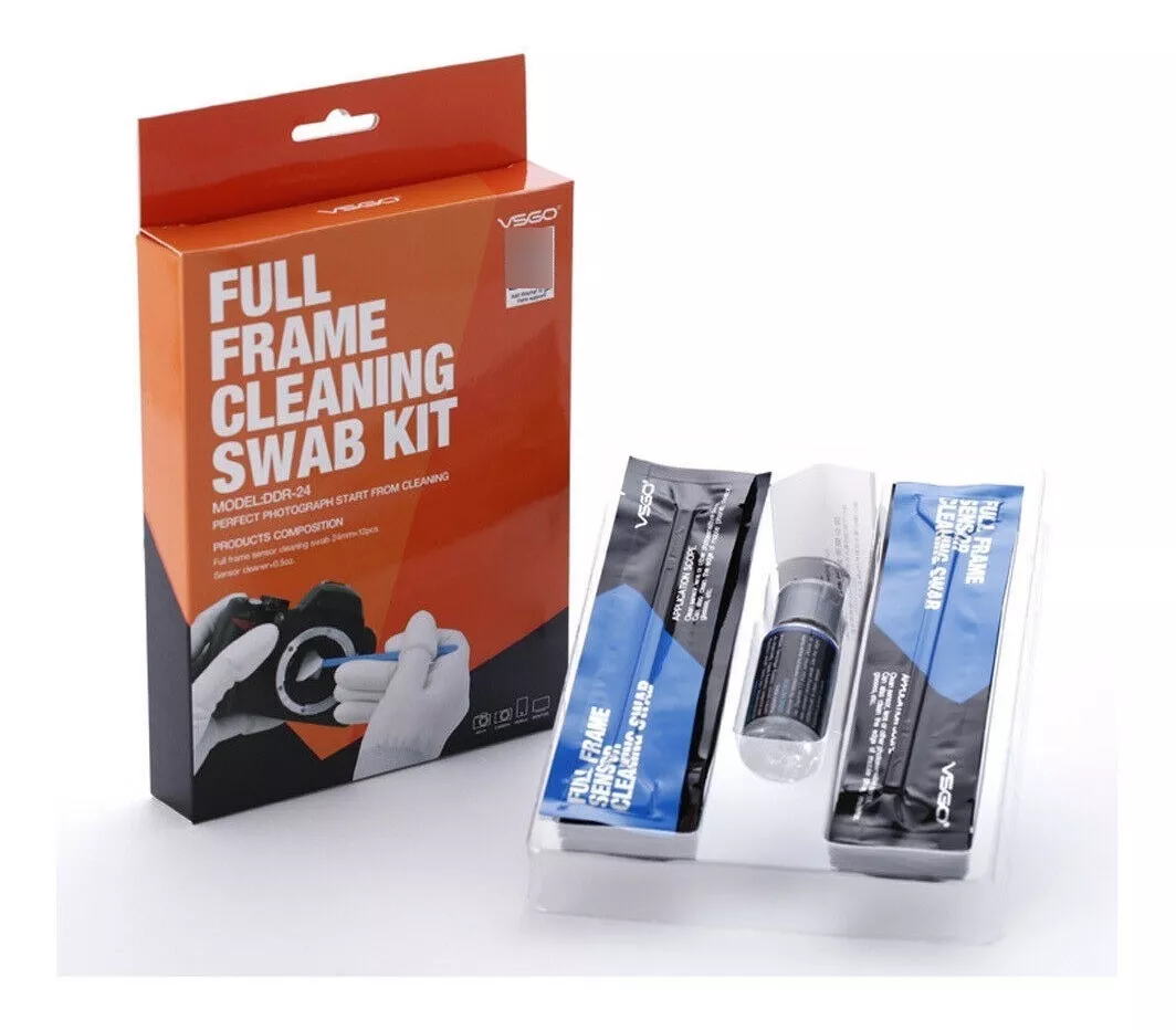 KIT LIMPIEZA SENSOR FULL FRAME MARCA VSGO + KIT LIMPIEZA EXT - 2