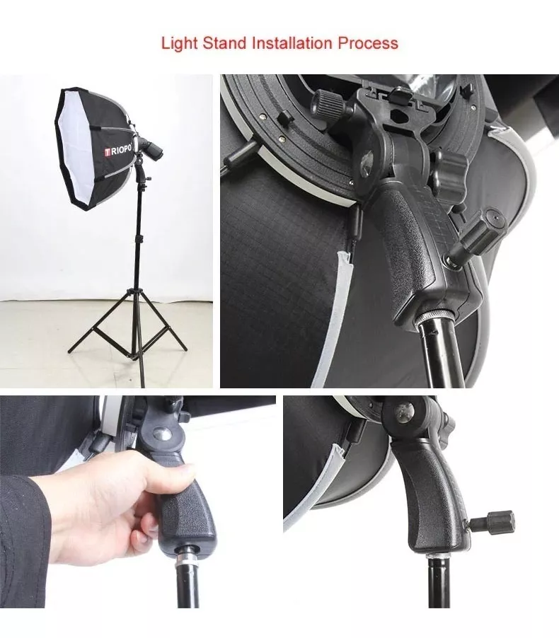 SOFTBOX PORTATIL TRIOPO 90CMS PARA FLASH SPEEDLITE - 4