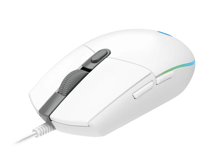 MOUSE LOGITECH G 203 WAVE WHITE G203 LIGHTSYNC~910-005791