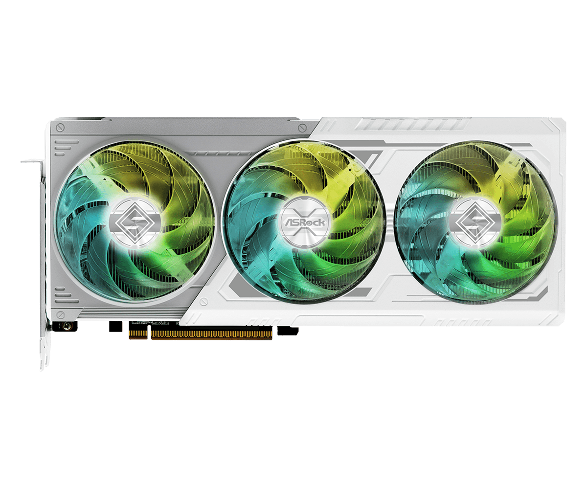 ASROCK RADEON RX 9070 XT STEEL LEGEND 16G DDR6 3XFAN BLANCA - 2